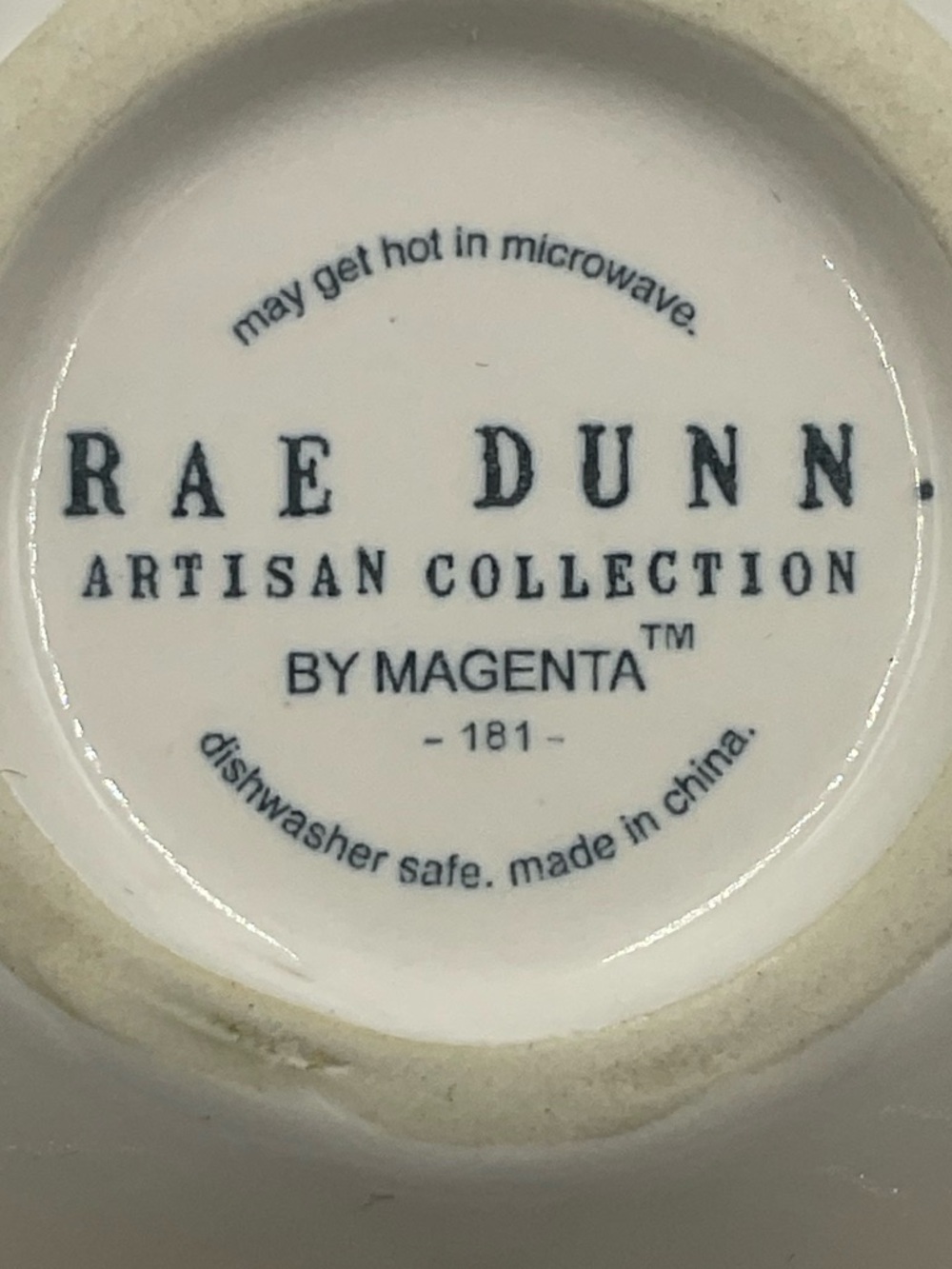Rae Dunn NUTS OLIVES SPREAD Ceramic Tri-Section Snack Dish with Knob Handle - Picture 5 of 5